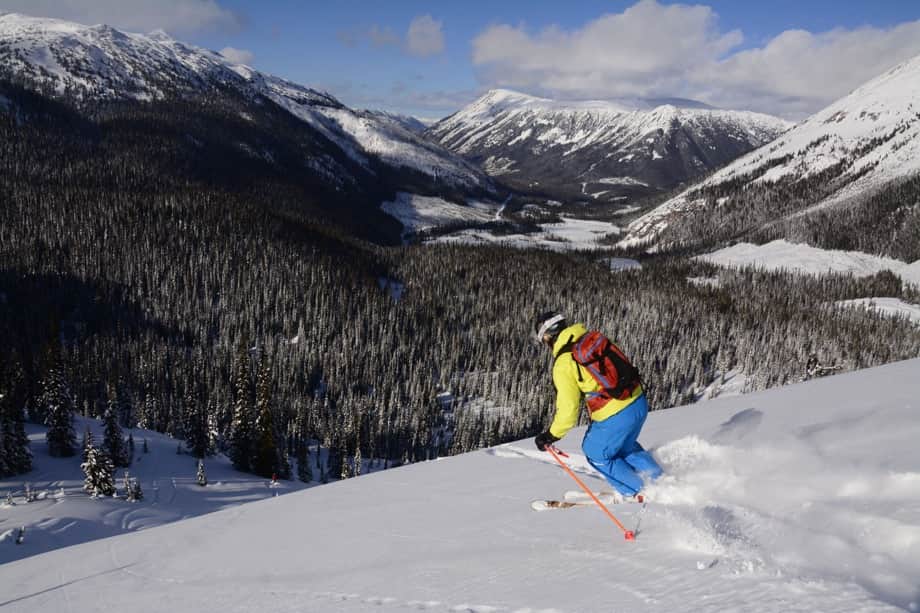 skier at whistler blackcomb