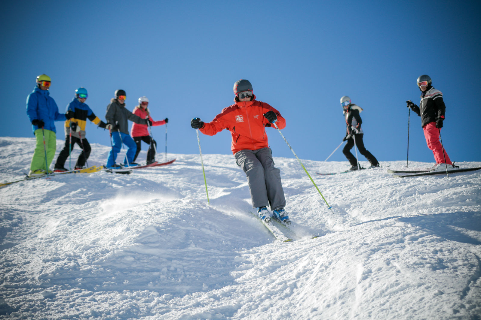 skiing with flow