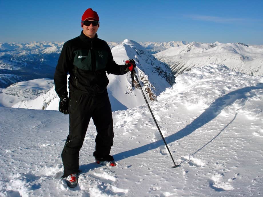 man at spearhead traverse whistler