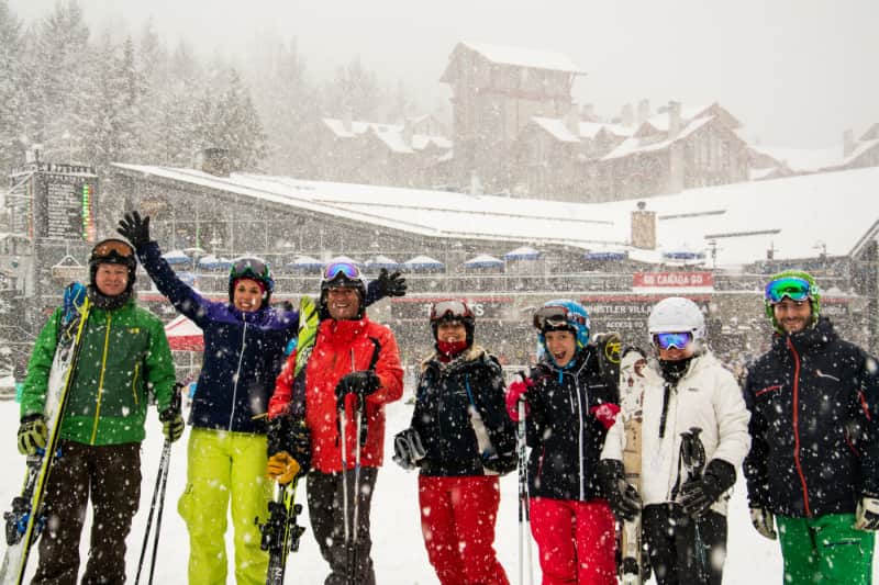 Ski-instructors-at-event-in-Whistler-resort