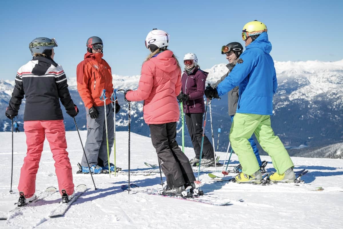 Gap-year-ski-students-on-ski-Instructor-Course-with-Guaranteed-Job-in-Whistler
