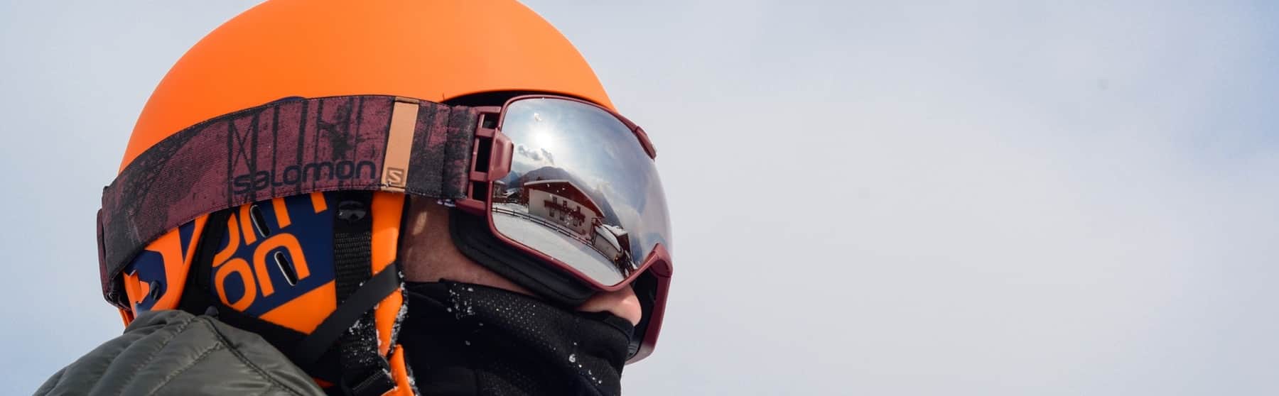 man wearing ski goggles